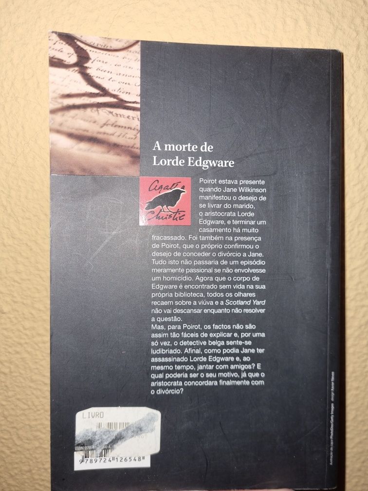 Livro A morte do Lorde Edgware