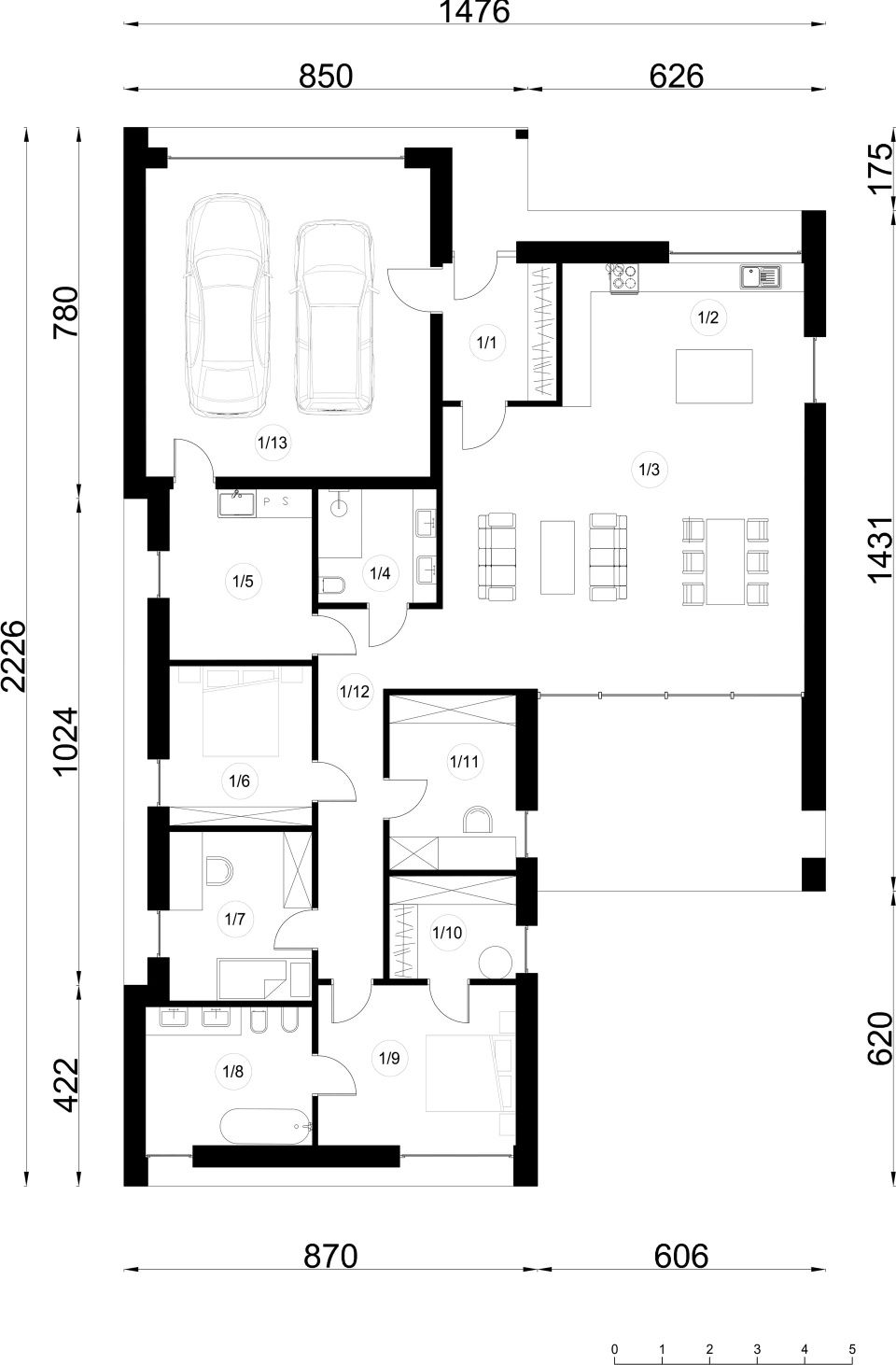 Projekt domu Extradom A-50