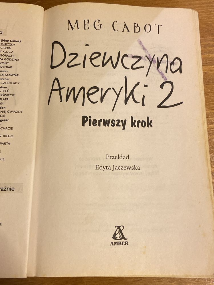 Dziewczyna Ameryki 2 Pierwszy krok - Meg Cabot