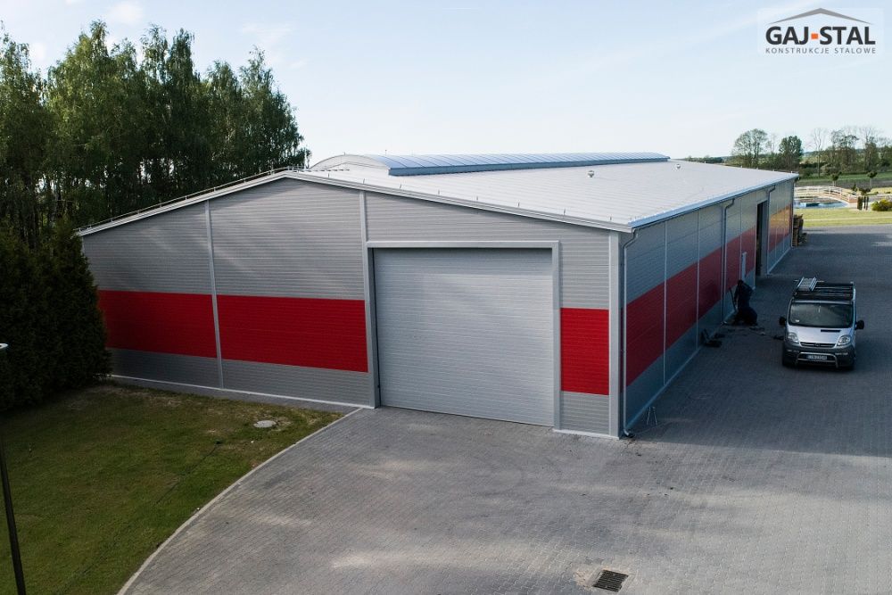 GAJ-STAL Hala 900m2 z płyt warstwowych