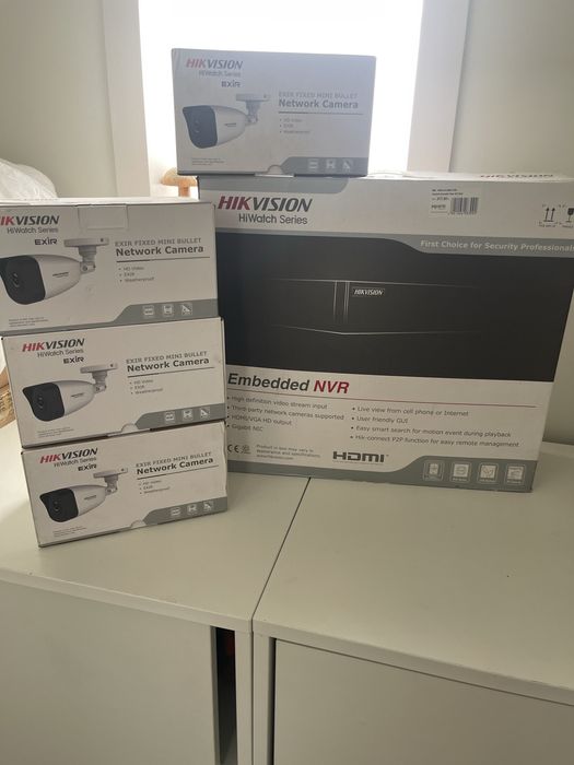 Sistema de Vigilância Hikvision HiWatch – Novo, em Caixa