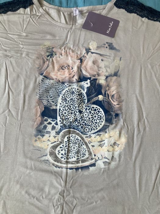 Piżama  damska sama góra  Miss Fabio rozmiar L nowa