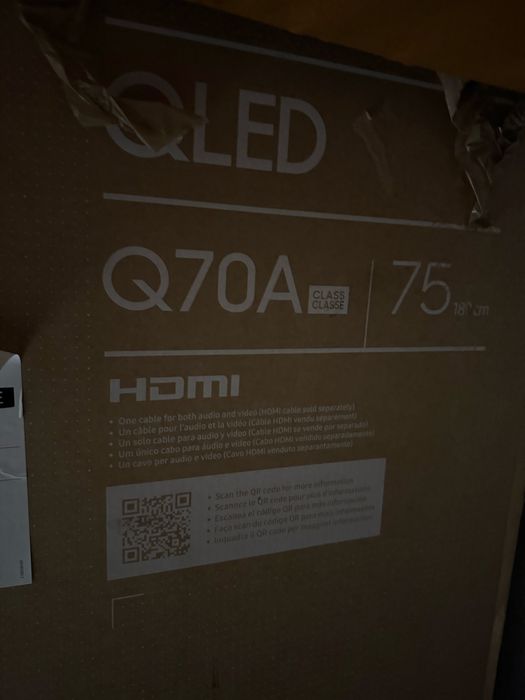 Samsung QLED 75 cali 120hz 4k qe75q77aat