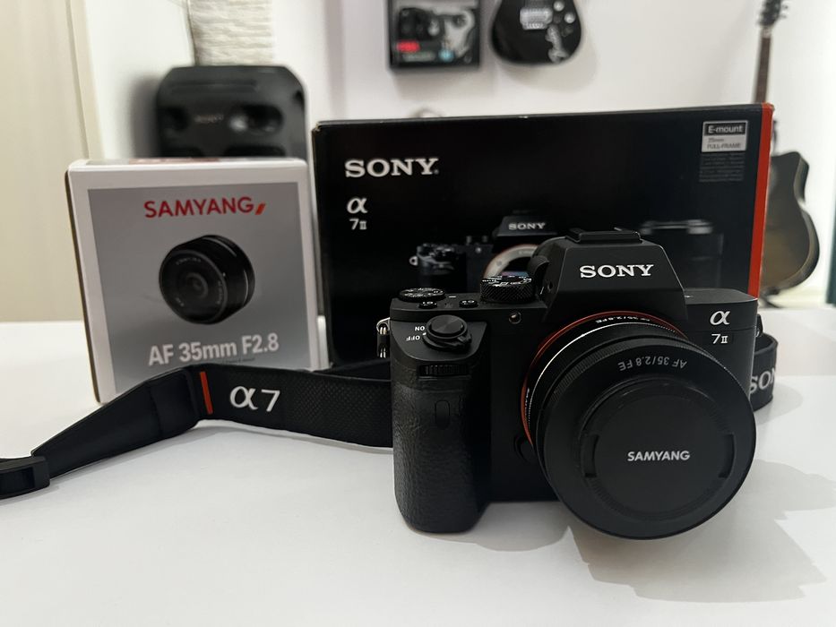 Aparat sony a7 II + obiektyw samyang af 35mm f 2.8