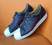 Buty adidas superstar skórzane bordowe rozm. 43 1/3