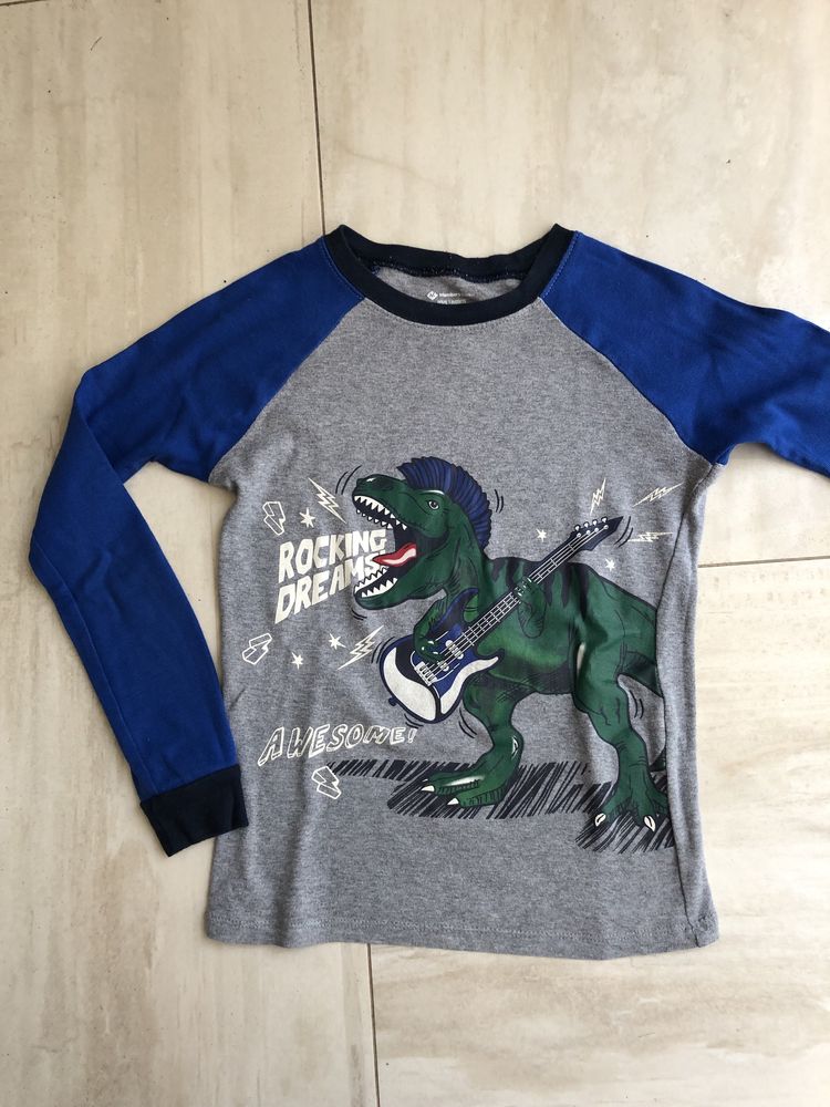 Реглан пижамная кофта динозавр 8 лет