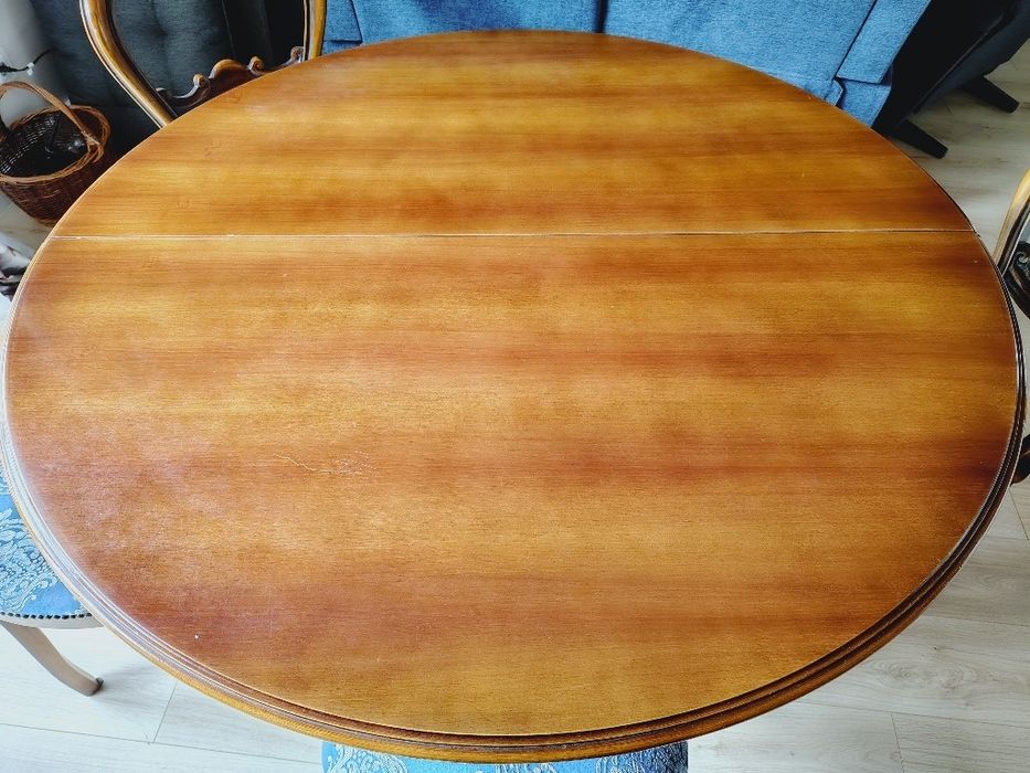 Stół z 6 krzesłami Ludwik Filip