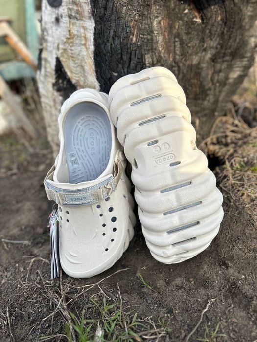Оригінал Сrocs Echo Clog Bone жіночі крокси бежеві рожеві