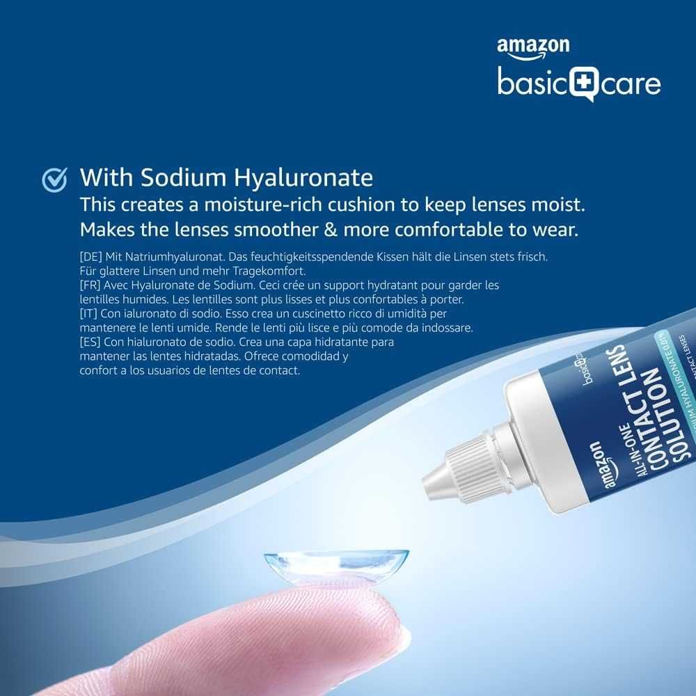 Basic Care Płyn do miekkich soczewek z hialuronianem sodu 360ml x3