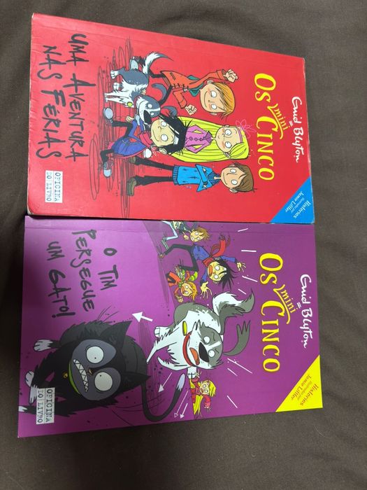 Vendo 2 livros da coleção dos mini 5