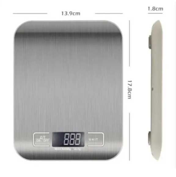 Кухонні ваги з металевою платформою Kitchen scale 10 кг