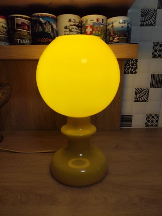 Polam Wieliczka 1977 lampa stołowa vintage PRL