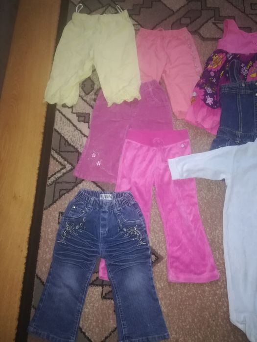 Zestaw ubrań ubranek dla dziewczynki rozm. 80-86, 1 - 1,5 roku