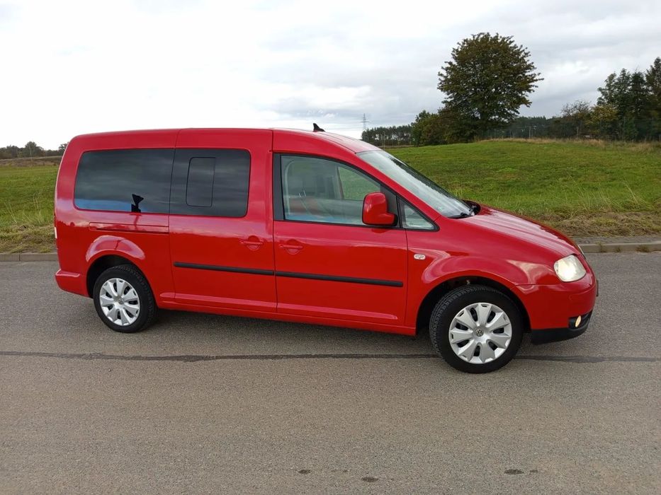 Volkswagen Caddy MAXI,Long,1.6 mpi 102 km Gaz, 7- mio osobowy,
