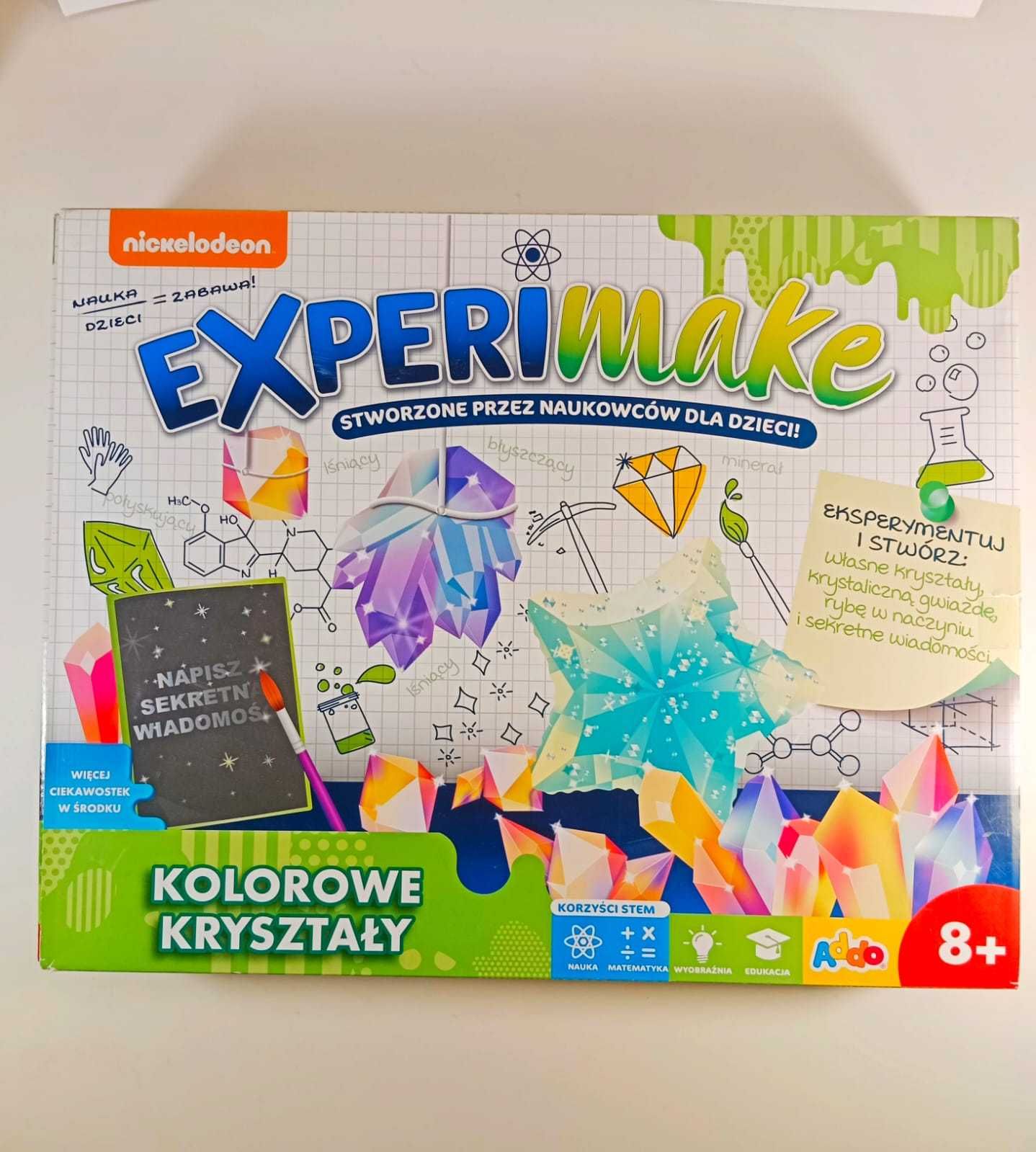 Zestaw naukowy do doświadczeń dla dzieci, kryształy ExperiMake