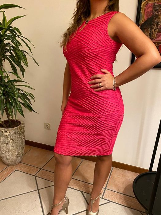 Vestido rosa Calvin Klein - NOVO com Etiqueta (pink dress new)i