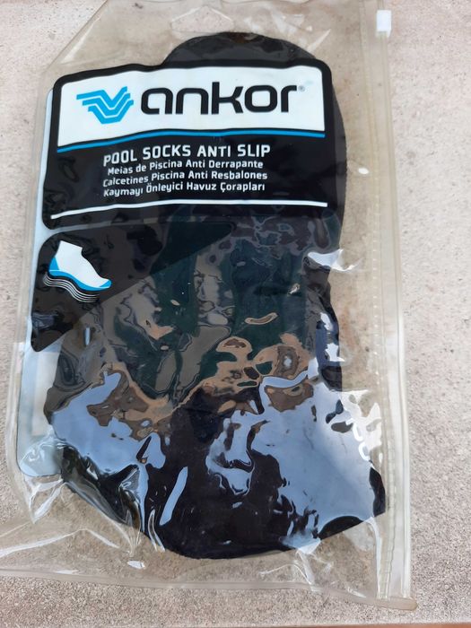 Meias para piscina antiderrapante