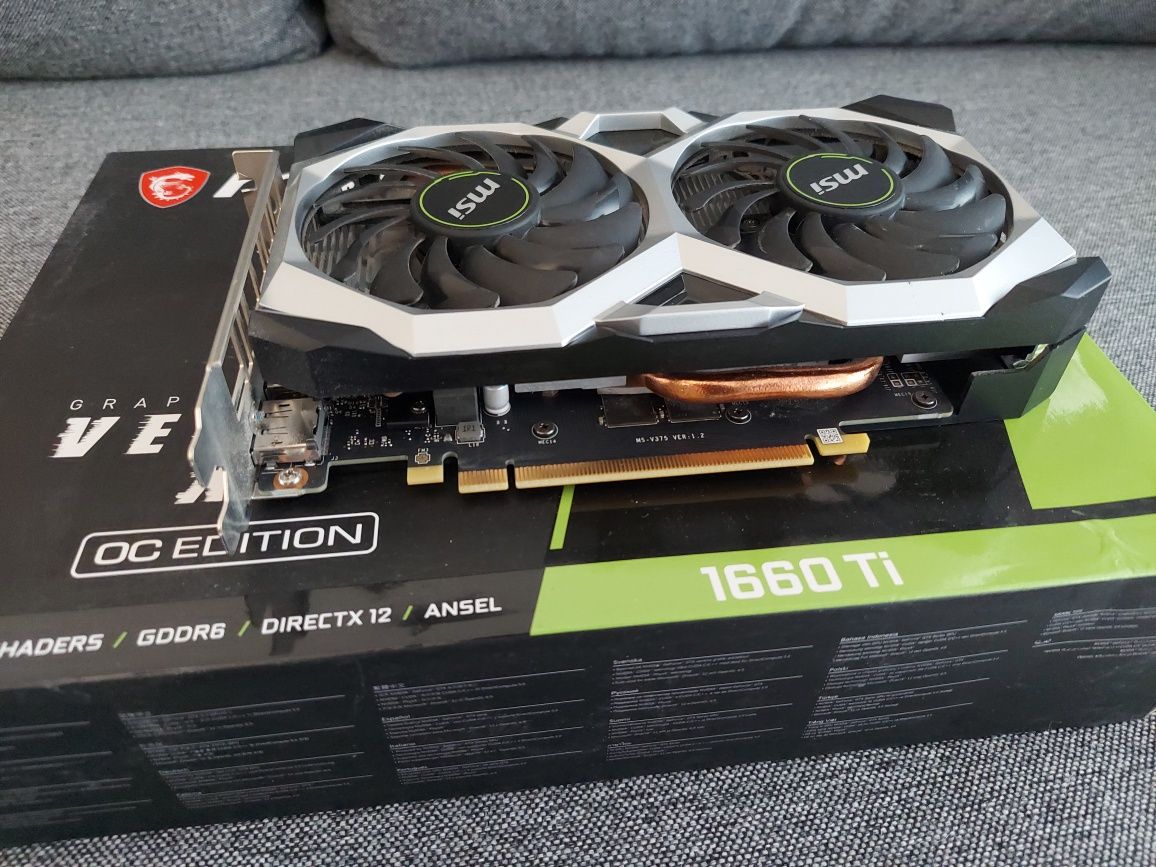 MSI GeForce GTX 1660 Ti Ventus XS OC Edition 6GB Karta Graficzna