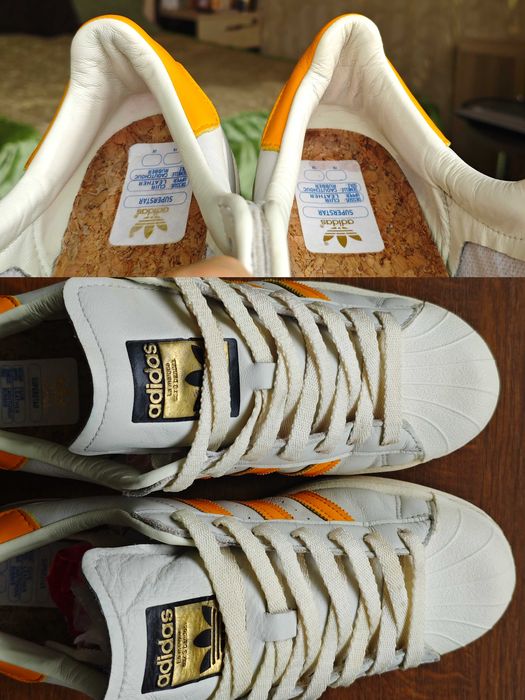 Adidas Originals Superstar "Off White Collegiate Gold" 40.5 рр 25.5 см