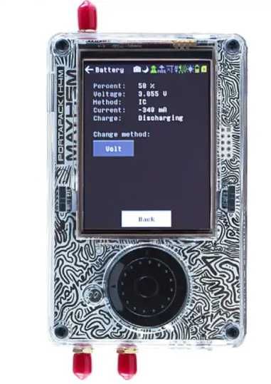 SDR радіостанція HackRF One Portapack H4M Mayhem 2.0.2