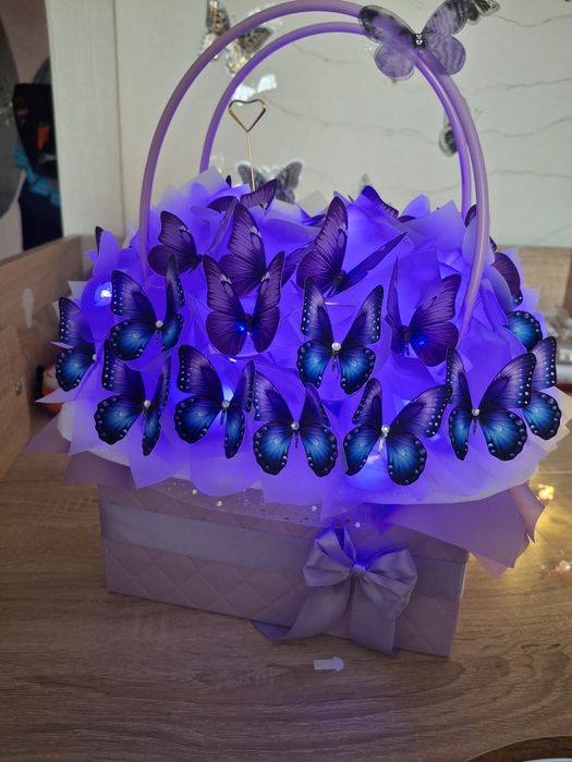 Букет з метеликів,  букет с бабочек, подарунок, подарок , метелики