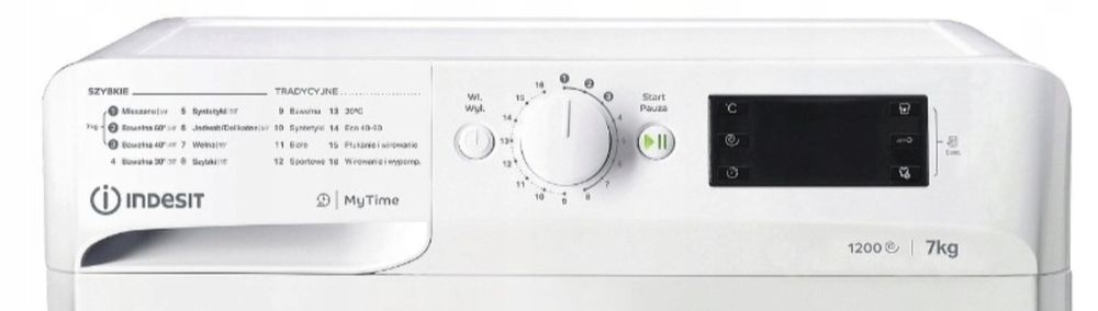 Pralka Indesit MTWE71252WKPL 1200 obr 7kg, Gwarancja!