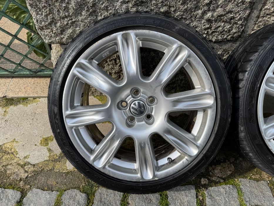 Jantes BBS 17 5x100 (Originais) VW Polo Cross com pneus