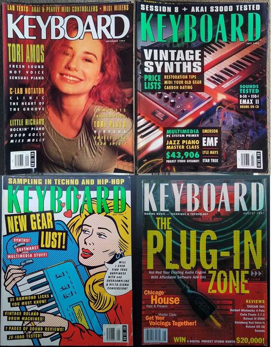 Números antigos avulso da revista Keyboard