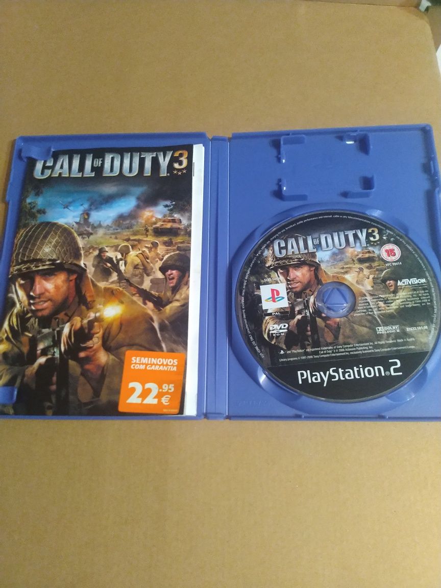 Jogo Call of Duty 3 PS2