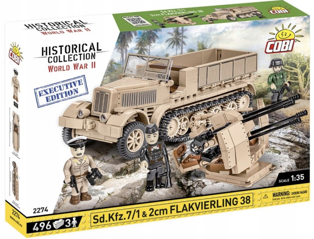 Klocki Cobi 2274 Sd. Kfz 7/1&2cm Flakviertling