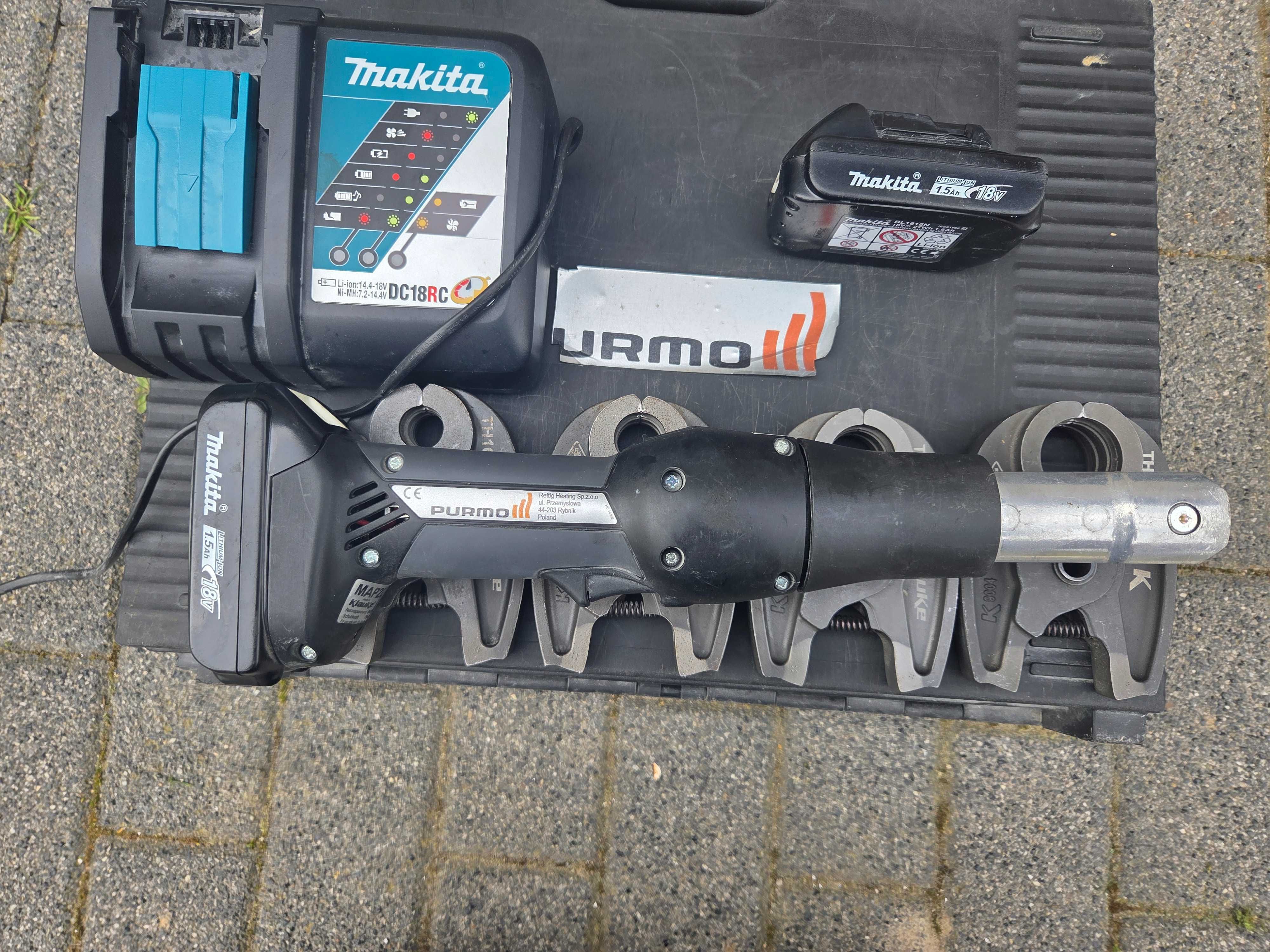 Zaciskarka prasa aku do rur Klauke MAP 2L i-press mini TH16-32 Makita