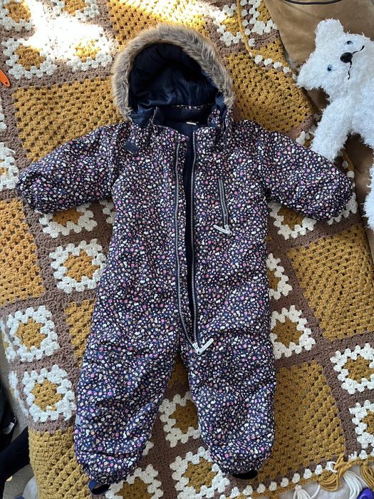 Зимовий комбінезон на дівчинку 12-18-24 міс 86 92 h&m