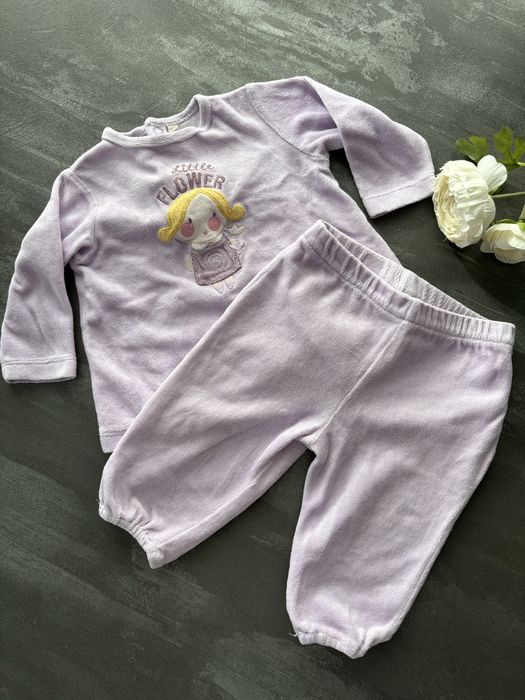 Piżama niemowlęca frotte