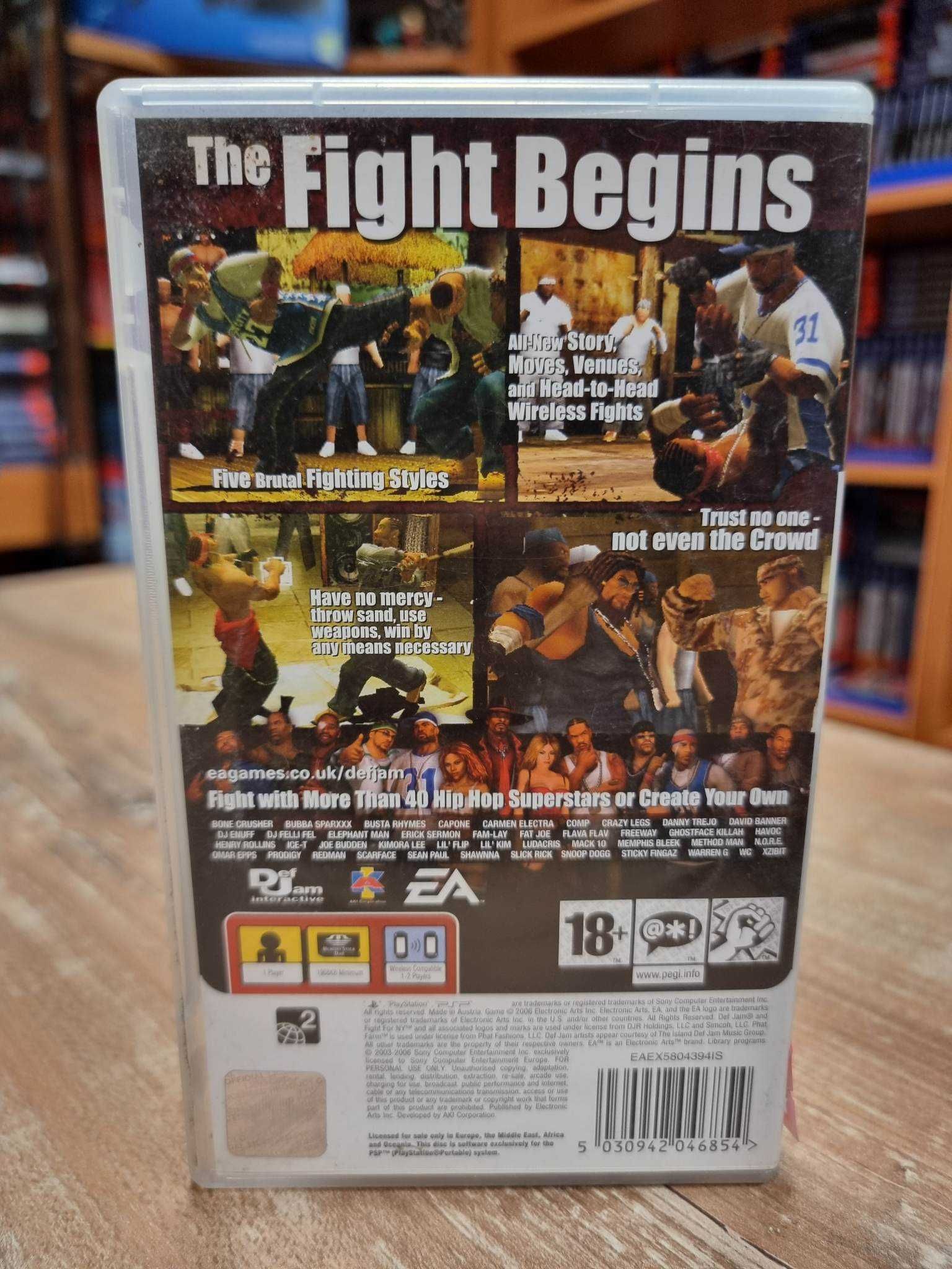 DEF JAM FIGHT For The NY The Takeover PSP Sklep Wysyłka Wymiana