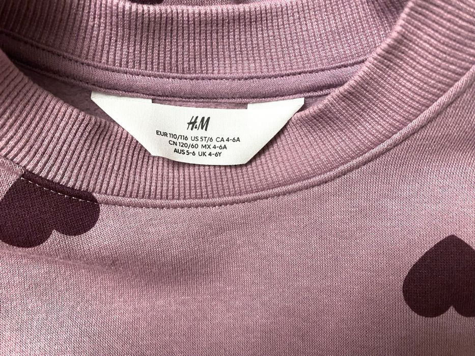 Тепла кофта світшот на флісі h&m hm