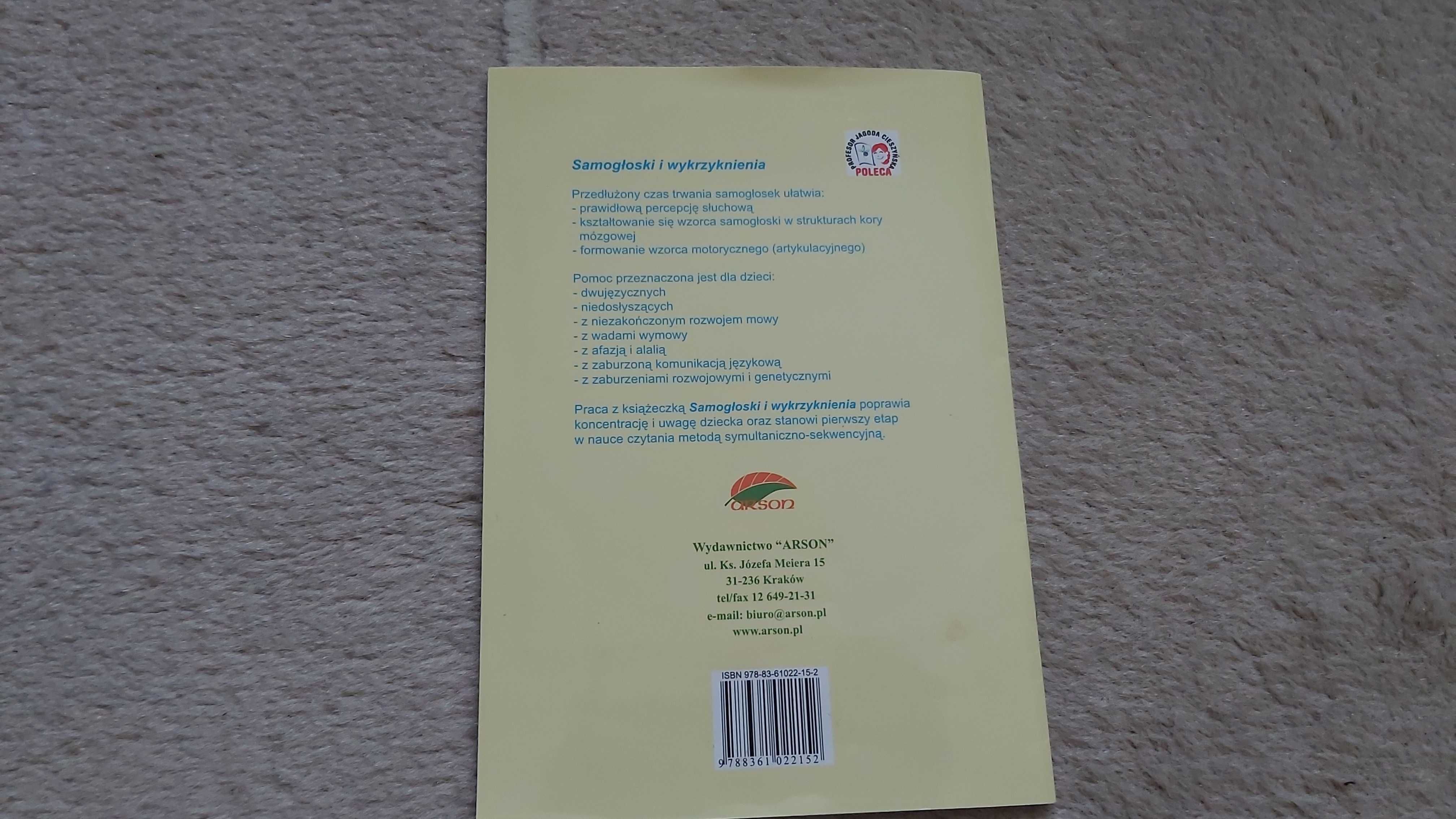 Książka Słucham i uczę się mówić. Samogłoski i Wykrzyknienia + cd.