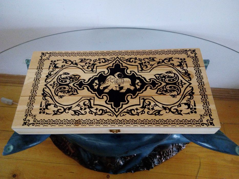 Нарды Дракон. Слон. Лев 54х54см, 60x60см ручная работа