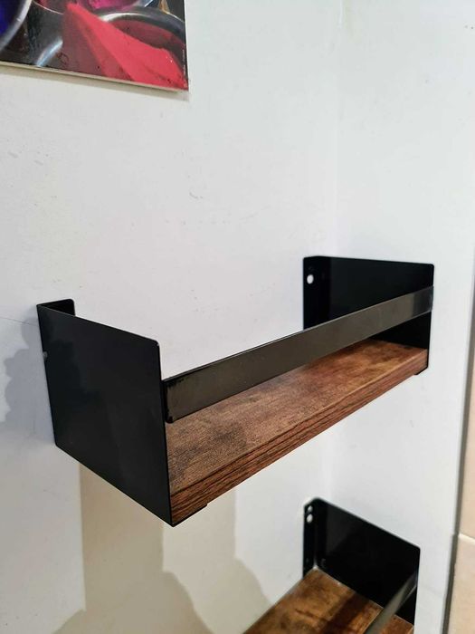 Półka łazienkowa 3 sztuki loft retro na ścianę ścienne dekoracja