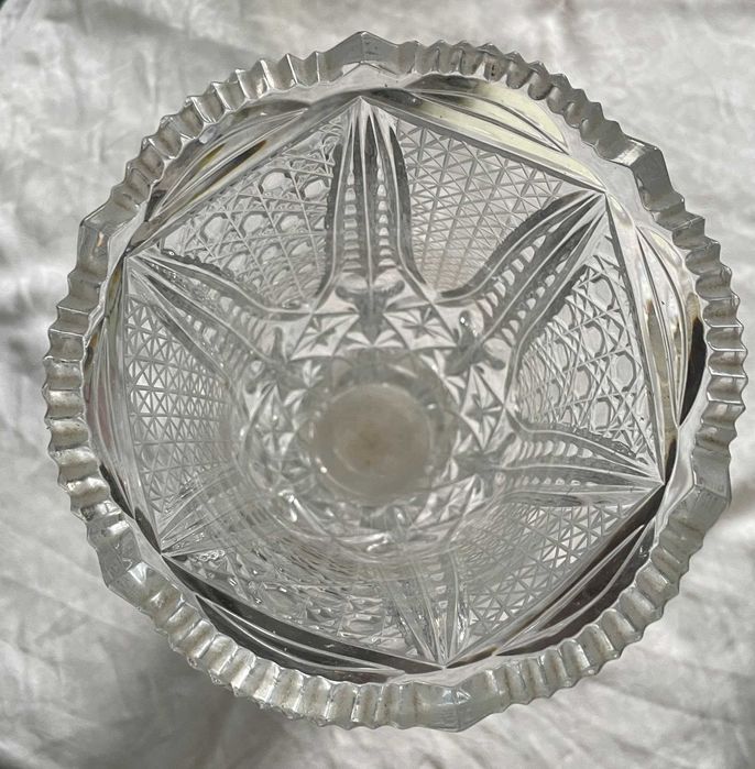 Ваза кришталева ретро для квітів СРСР