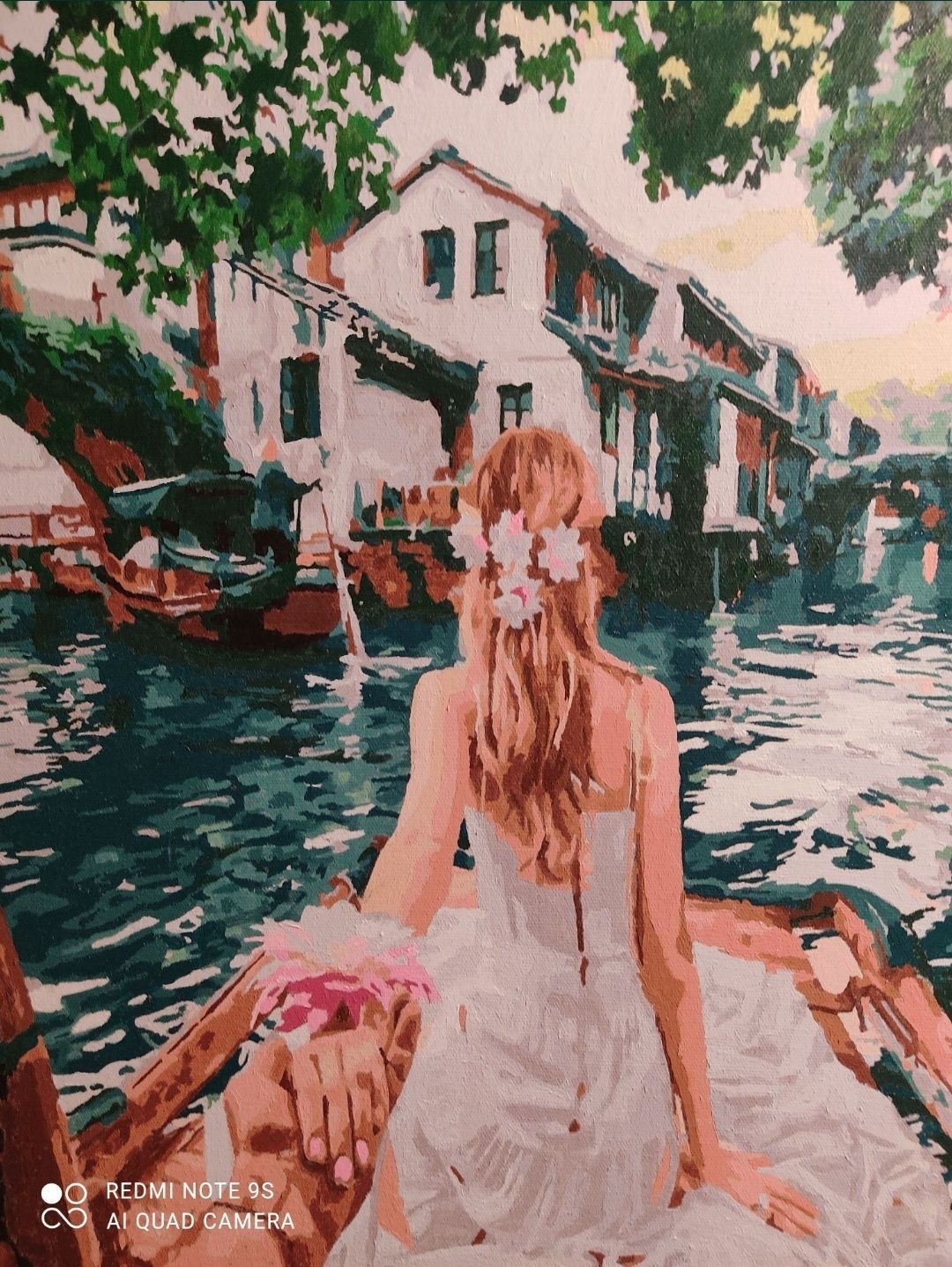 "Ślub w Wenecji"-piękny, nastrojowy obraz akrylowy na płótnie!