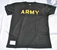 t-shirt koszulka us army APFU czarna