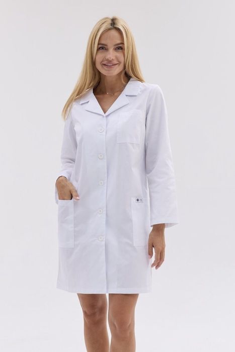 Медичний халат білий, розмір 44