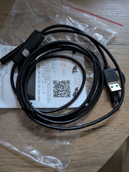 Kamera inspekcyjna 7 mm 2 metry