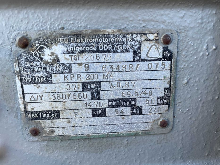 Silnik elektryczny 37 kW 1480 obr kołnierzowy