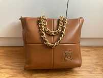 MASSIMO Contti shopper camel skóra naturalna