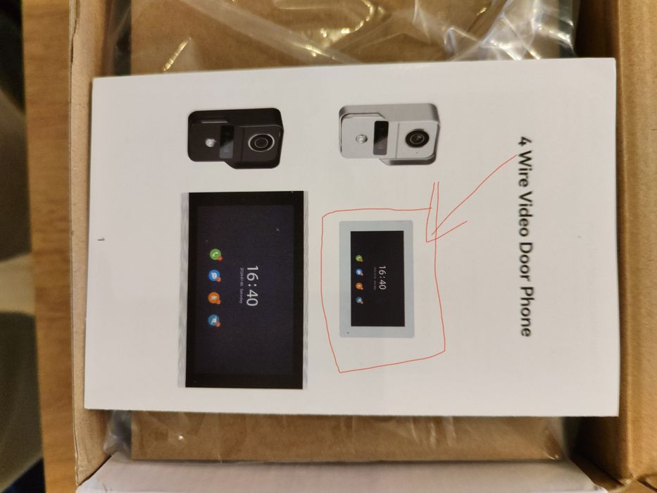 Monitor do wideodomofonu 7 cali biały - 4 wire wifi,SmartLive,Tuya