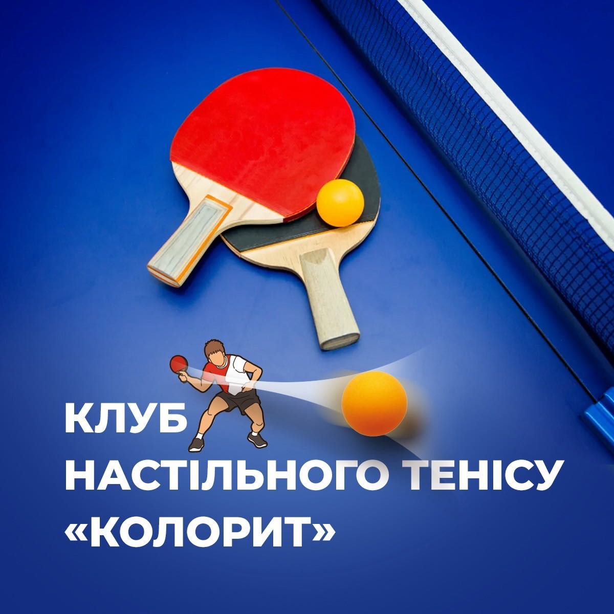 Клуб настільного тенісу КОЛОРИТ - оренда столів