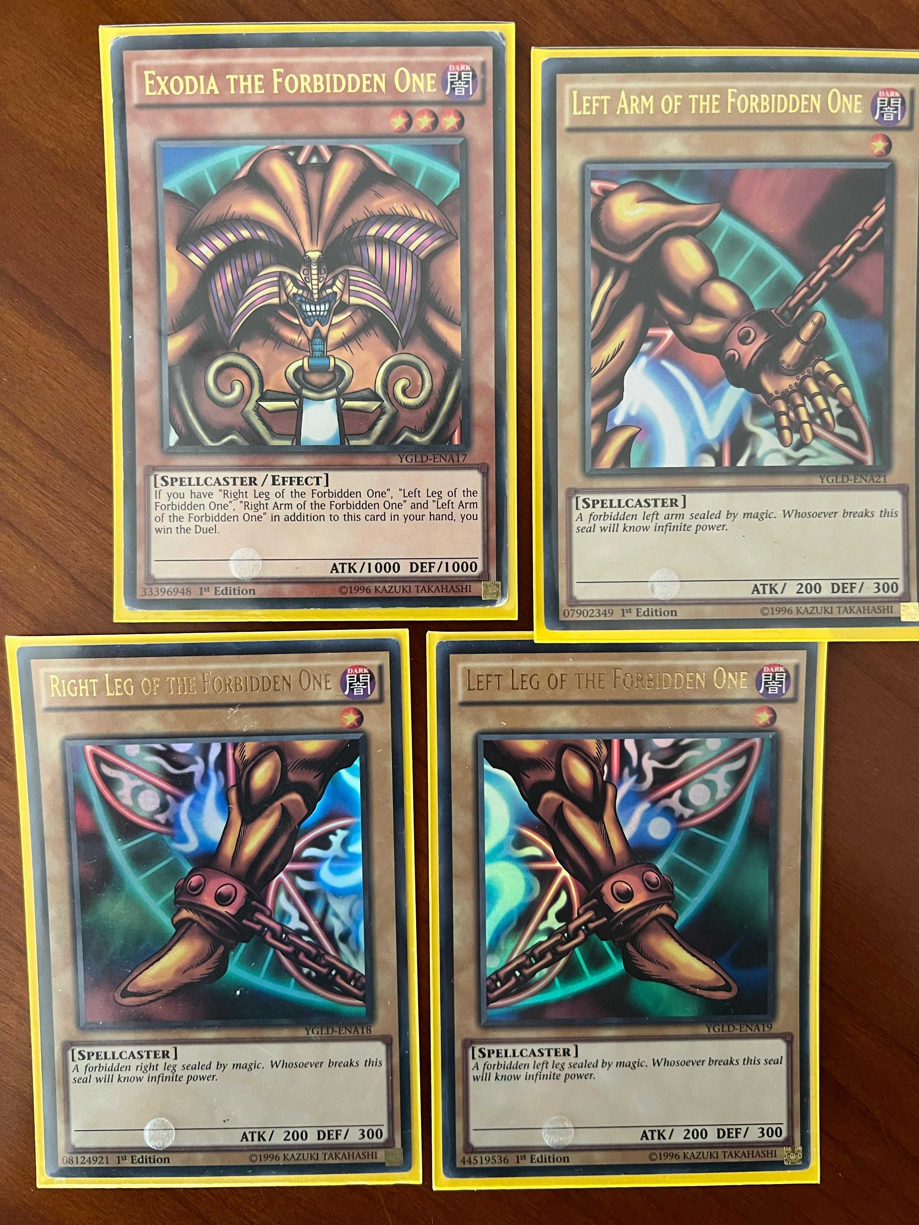 Yugioh Cartas Exodia 1 Edição