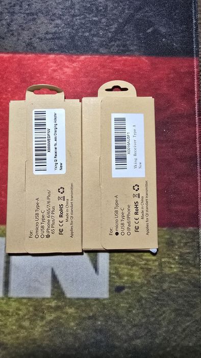 Безпроводная зарядка с разъемом micro usb и iphone