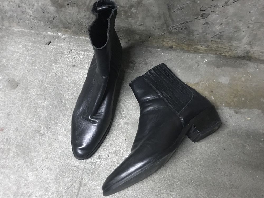 ZARA - Botins Western em pele